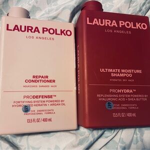New Ultimate Moisture Shampoo & Repair Conditioner Set - Red & Cream